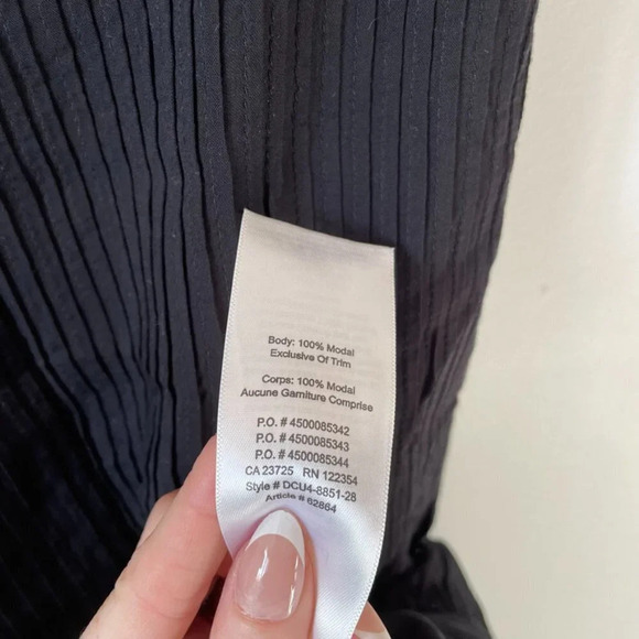 Aritzia Wilfred La Bohème Pintuck Leone Lace Dress  Black Size XS - Picture 8 of 8